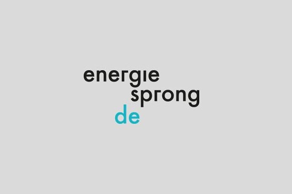 Logo energiesprong.de auf hellgrauem Hintergrund