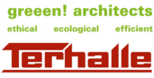 Logos der Unternehmen greeen! architects und Terhalle 