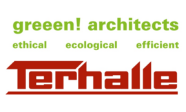 Logos der Unternehmen greeen! architects und Terhalle 