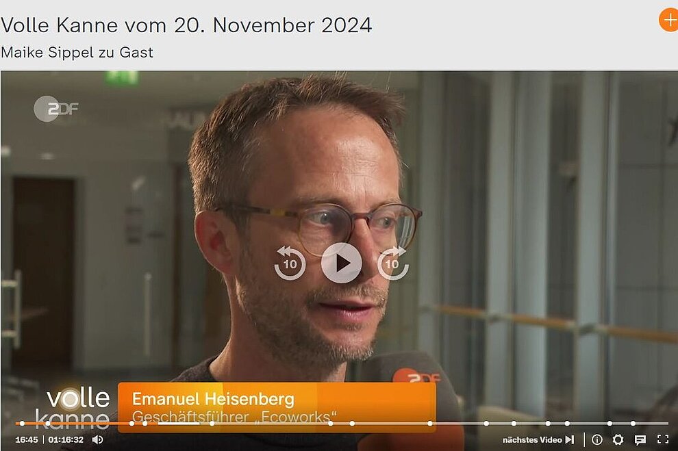 Screenshot vom ZDF-Magazin "Volle Kanne"